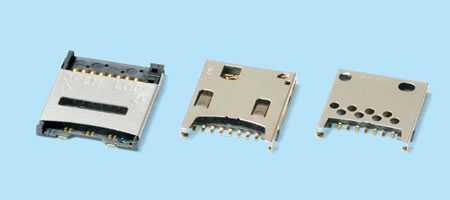 【写真1 microSDカード用コネクタ】 microSDカード用コネクタ